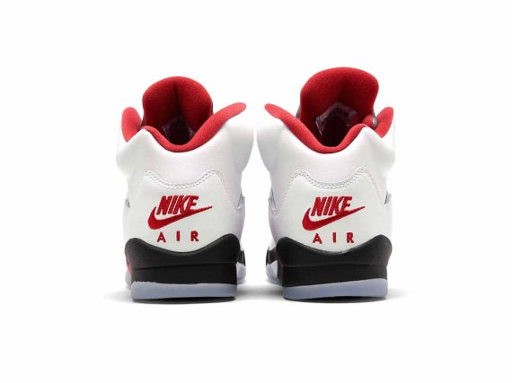 Youth Air Jordan 5 Retro GS “Fire Red Silver Tongue”